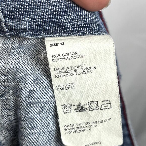 Tommy Hilfiger Blue Denim Mini Skirt Size 12 - Picture 7 of 10